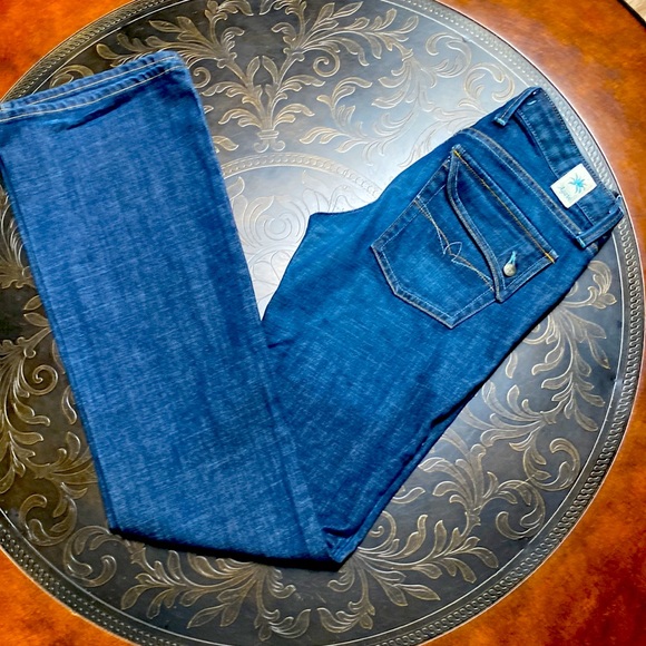 COPY AGAVE NECTAR Slim Boot Cut Denim Blue JEANS Size 26 - Picture 4 of 11